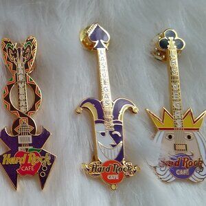 6 Hard Rock Café guitar Pins from Las Vagas
